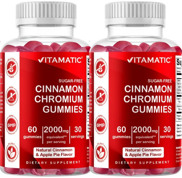 Gomitas Vitamatic cromo canela paquete de 60 unidades