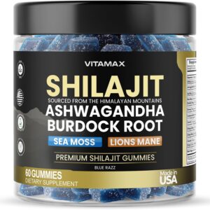 Version 1.0.0 Gomitas Vitamax de shilajit y minerales traza 60 cápsulas