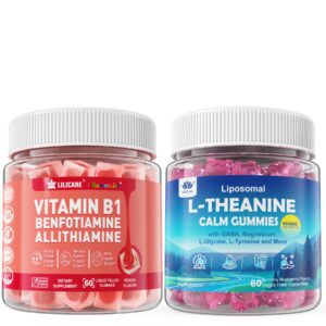 Gomitas de vitamina B1 y L-teanina liposomal - empaque