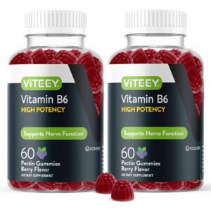 Gomitas vitamina b6 120 piezas sabor bayas Viteey