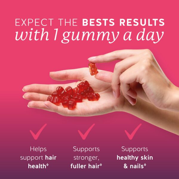 Version 1.0.0 Gomitas vitamina biotina para crecimiento cabello y cuidado piel