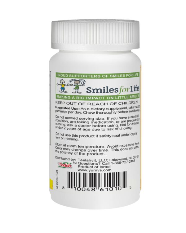 Gomitas de vitamina c sabor naranja YUM-V's para niños