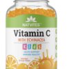 Gomitas vitamina c sabor naranja Natvites para niños 120 unidades