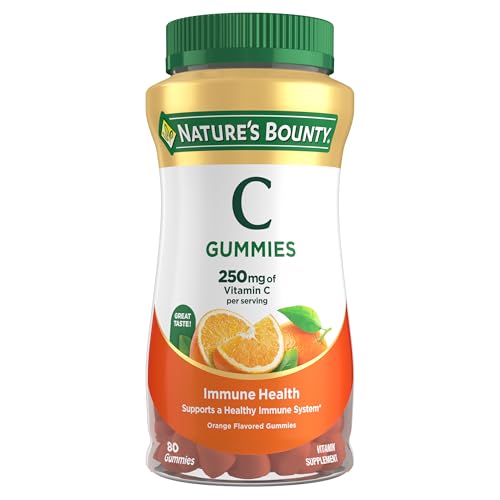 Gomitas vitamina C sabor naranja Nature's Bounty 80 unidades