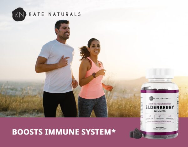 Gomitas vitamina C y zinc flor de saúco Kate Naturals