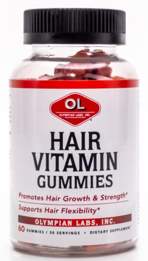 Version 1.0.0 Gomitas de vitamina para cabello sabor baya Olympian Labs