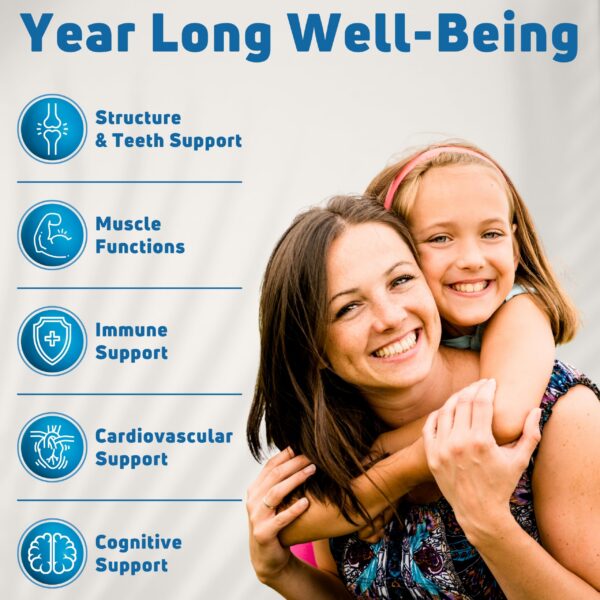 Gomitas de vitamina D3 con sabores frutales para niños