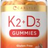 Gomitas vitamina d3 k2 carlyle sabor durazno mango