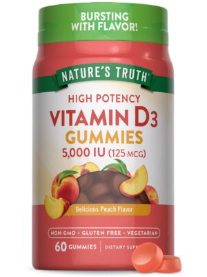 Version 1.0.0 Gomitas vitamina D3 Nature's Truth sabor durazno 5000 IU