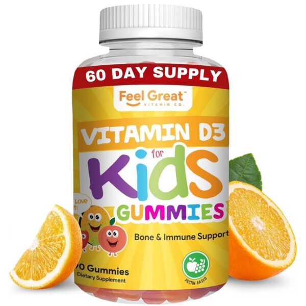 Gomitas de vitamina D3 para niños - frente del envase