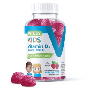 Version 1.0.0 Botella de gomitas vitamina D3 para niños sabor berry