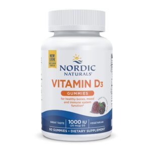Gomitas vitamina D3 Nordic Naturals sabor baya salvaje