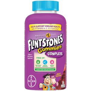 Version 1.0.0 Botella de gomitas vitamínicas Flintstones para niños con sabores frutales