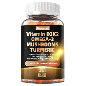 Gomitas vitamínicas Lerinetia vitamina D3 5000 y K2 veganas