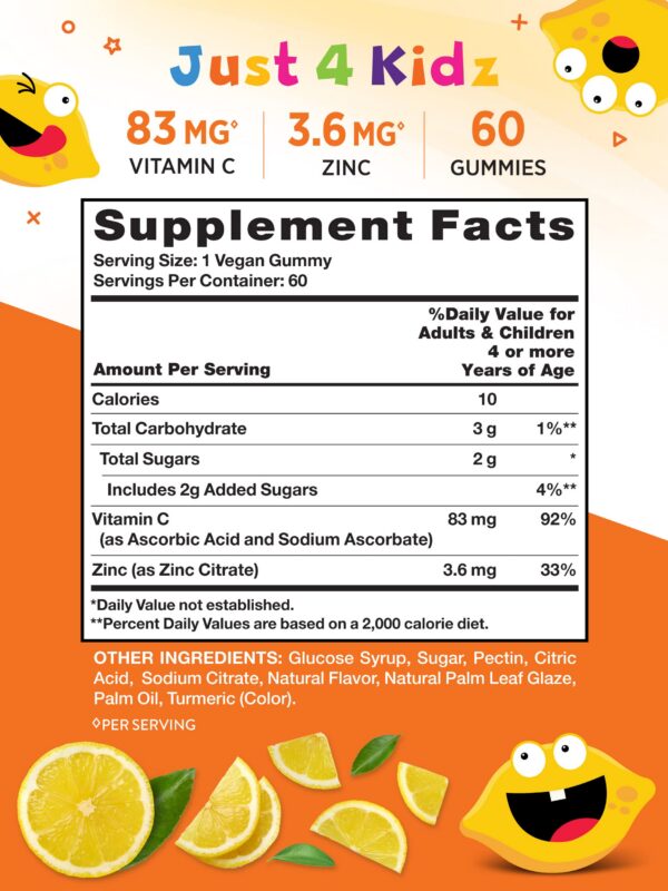 Version 1.0.0 Gomitas vitamínicas Nature's Truth vitamina c zinc para niños