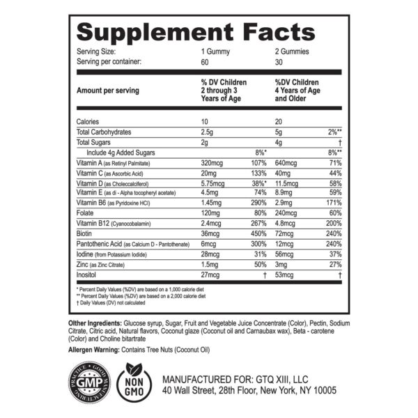 Version 1.0.0 Gomitas vitamínicas para niños sin gelatina DR. MORITZ