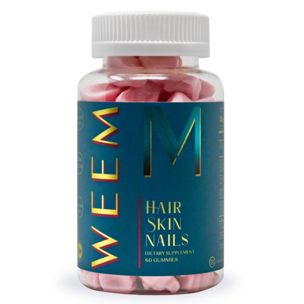 Gomitas WEEM para cabello piel y uñas en frasco