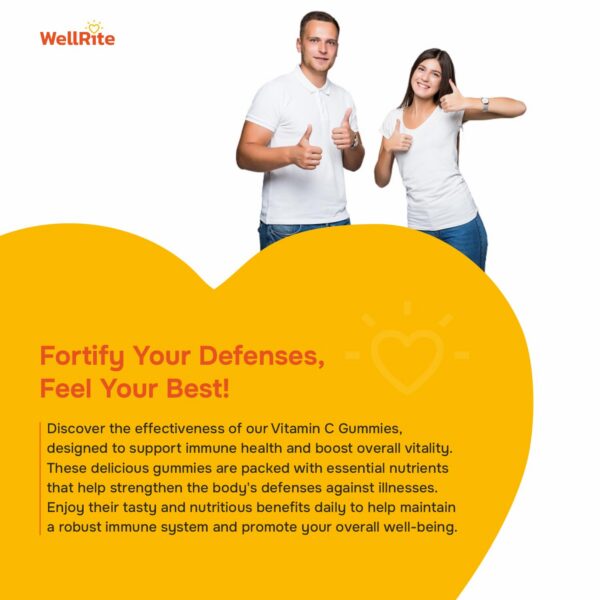 Gomitas Wellrite vitamina C antioxidante y protectora