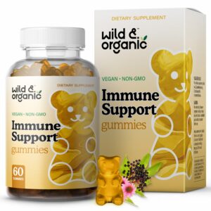 Gomitas Wild & Organic soporte inmune saúco y vitamina C 60 unidades