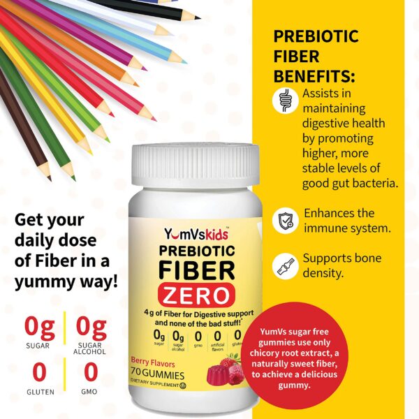 Gomitas YumVs sin azúcar apoyo digestivo niños