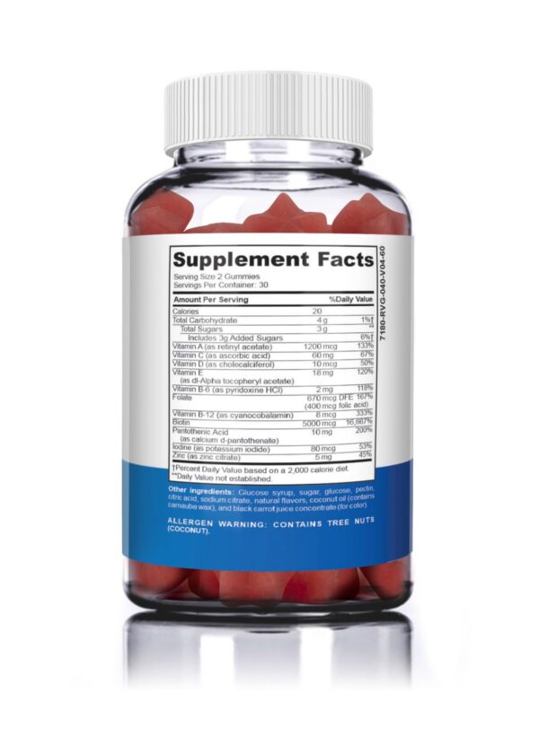 Version 1.0.0 Envase de gomitas zinc y vitaminas