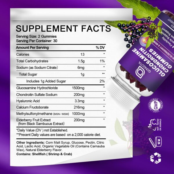 Primer plano de gomitas con etiqueta