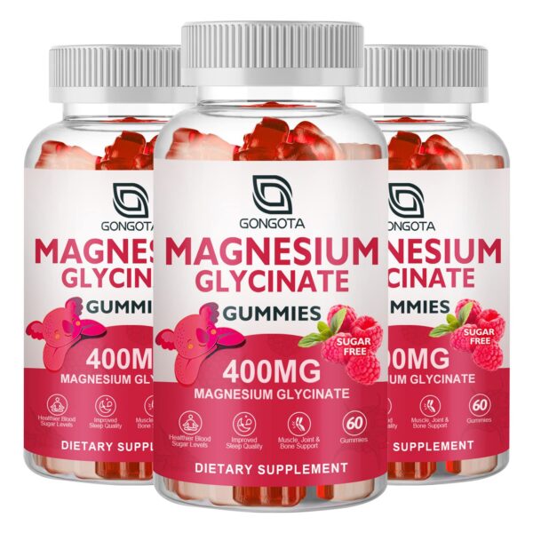 GONGOTA gomitas magnesio glicinato frambuesa frontal