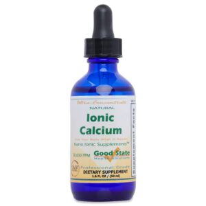 Frente de la botella Good State calcio ionico natural