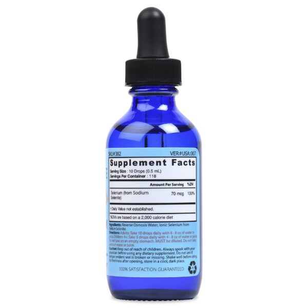Etiqueta del frasco Good State selenio líquido