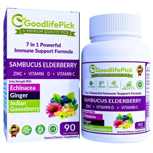 GoodlifePick cápsulas 7 en 1 saúco con zinc y vitaminas