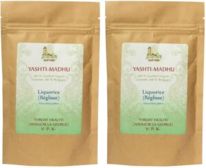 Polvo Yashtimadhu orgánico GOPALA Ayurveda bolsa con cierre 100g