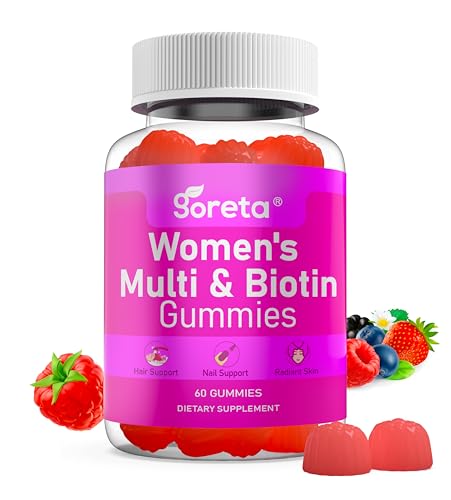 Goreta gomitas multivitamínicas para mujeres frente a etiqueta