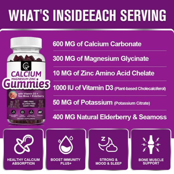 Frasco con gomitas y D3 Sea Moss