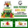 Frente de etiqueta de GORNVB Hemp Gummies