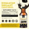 Etiqueta de Shilajit drops detalle