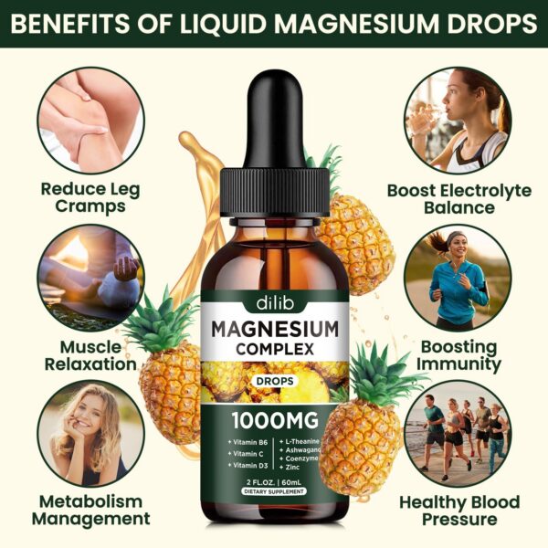 Gotas de magnesio en gotero listo para uso