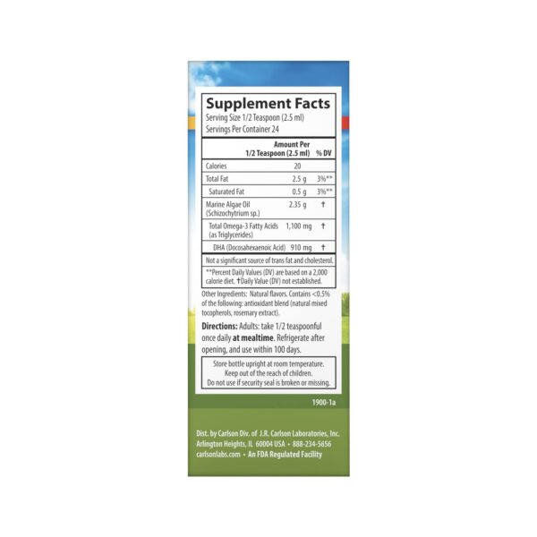 Gota medidora para dosis de DHA