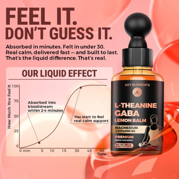 Gotas para alivio del estrés y calma con L Teanina y GABA