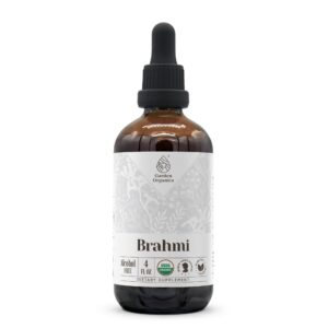 Version 1.0.0 Gotas Brahmi orgánico Garden Organics 4 oz sin alcohol