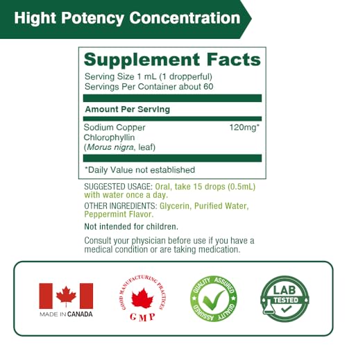 Gotas de clorofila concentrada Lovita 120 mg por ml