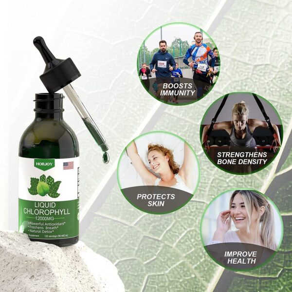 Gotas de clorofila Horjoy sabor menta para desodorante interno y detox