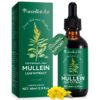 Gotas de extracto de hoja de mullein orgánico FUKEVY 2 oz