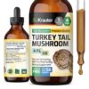 Gotas extracto Turkey Tail Bio Krauter botella 4 oz para sistema inmune