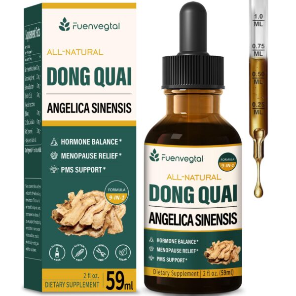 Gotas Fuenvegtal Dong Quai para menopausia y PMS 2oz