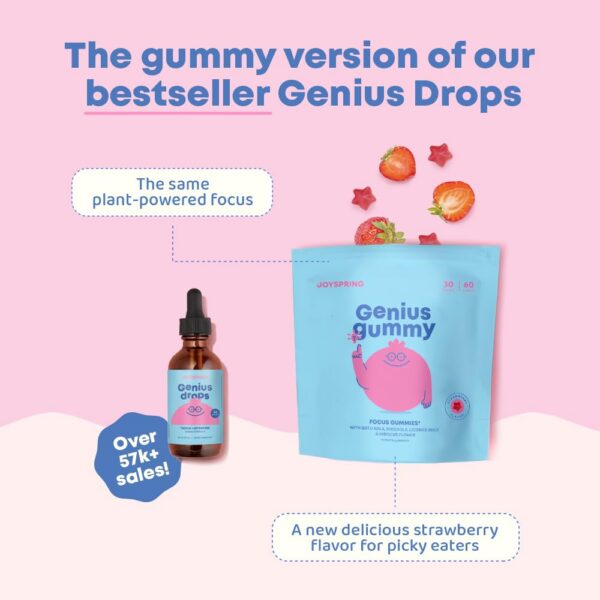 Version 1.0.0 Gomitas naturales JoySpring Genius Kids para concentración infantil