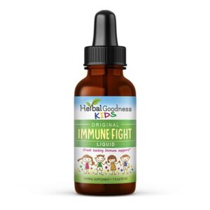 Gotas Kids Immune Support con Ashwagandha y cúrcuma botella frontal