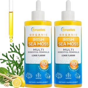 Botella gotas Kirwekes musgo marino y ashwagandha sabor limón