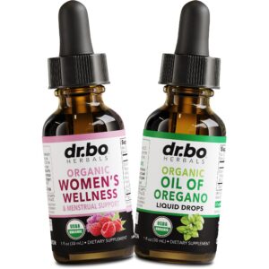 Gotas líquidas aceite de orégano orgánico equilibrio hormonal mujer