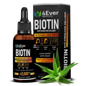 Gotas líquidas Biotina Colágeno Aloe frontal