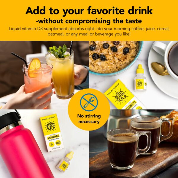 Botella suplemento líquido Vitamina D3 1000 UI Good Raz